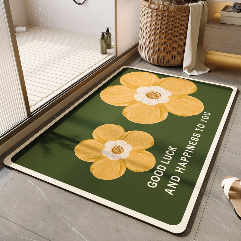 Dekorative florale Badematte Brehn