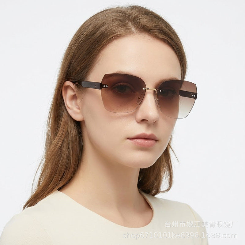 Damen Modische Schildpatt-Sonnenbrille mit goldenen Akzenten Brehn