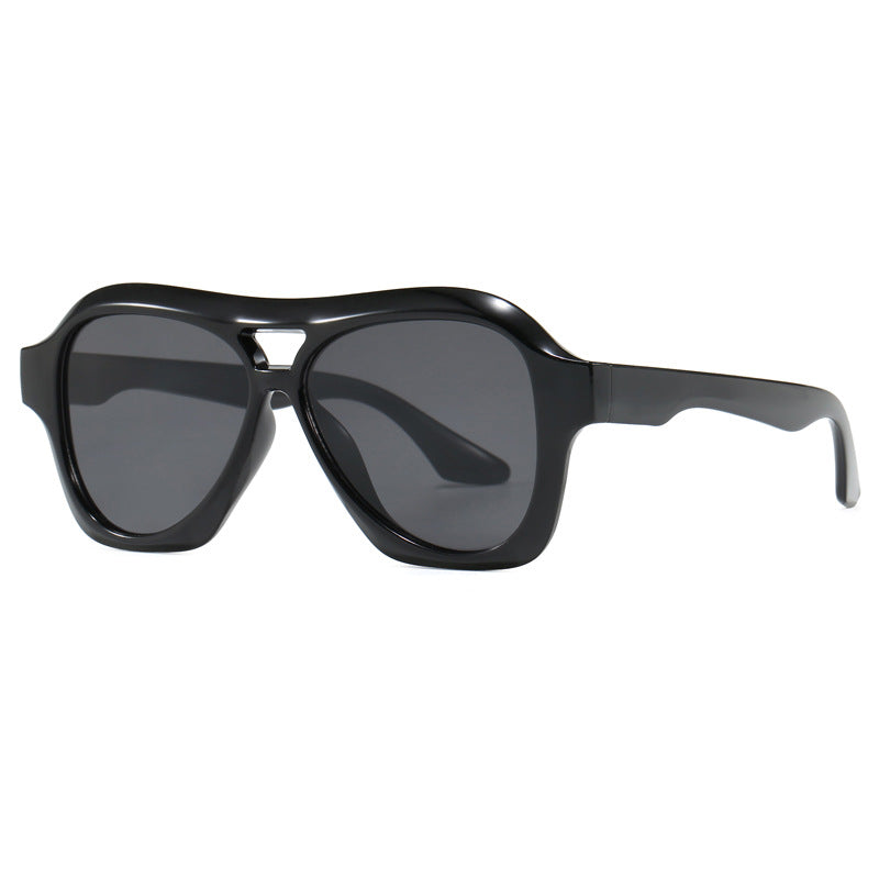Damen modische Sonnenbrille im innovativen Design mit breitem Rahmen Brehn