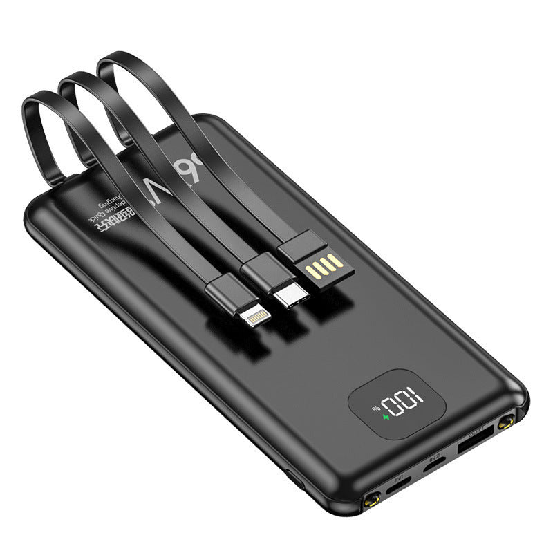 Kompakte Powerbank mit integrierten Schnellladeanschlüssen Brehn