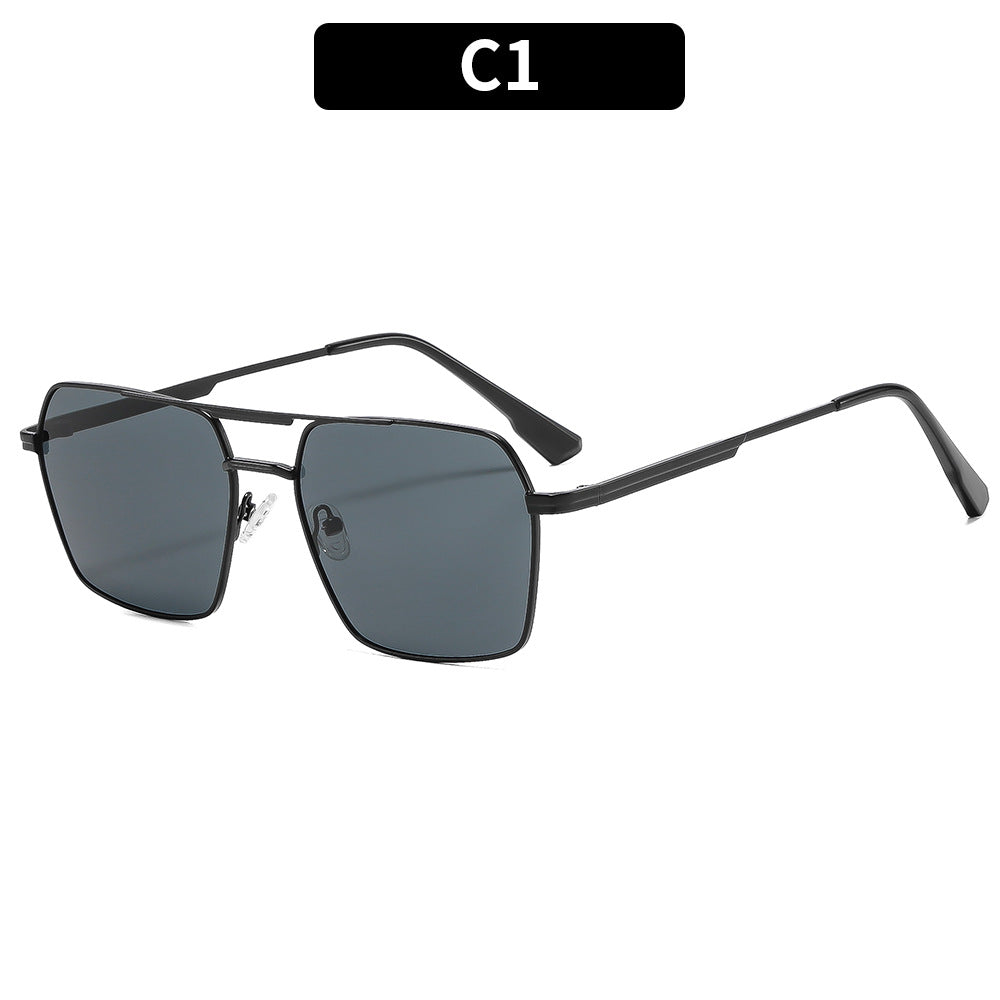 Oversized Quadrat-Sonnenbrille mit Verlaufslinsen