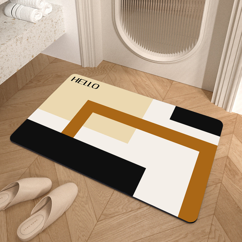 Modern Abstract Badmat Brehn