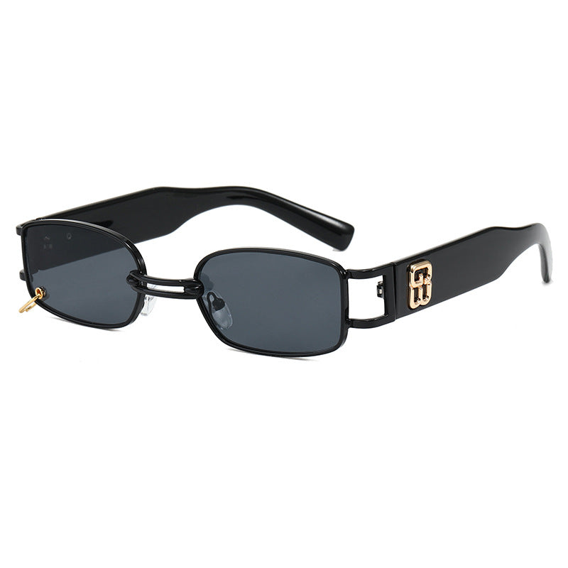 Modische Sonnenbrille mit Einzigartigem Rechteckigem Rahmen Brehn