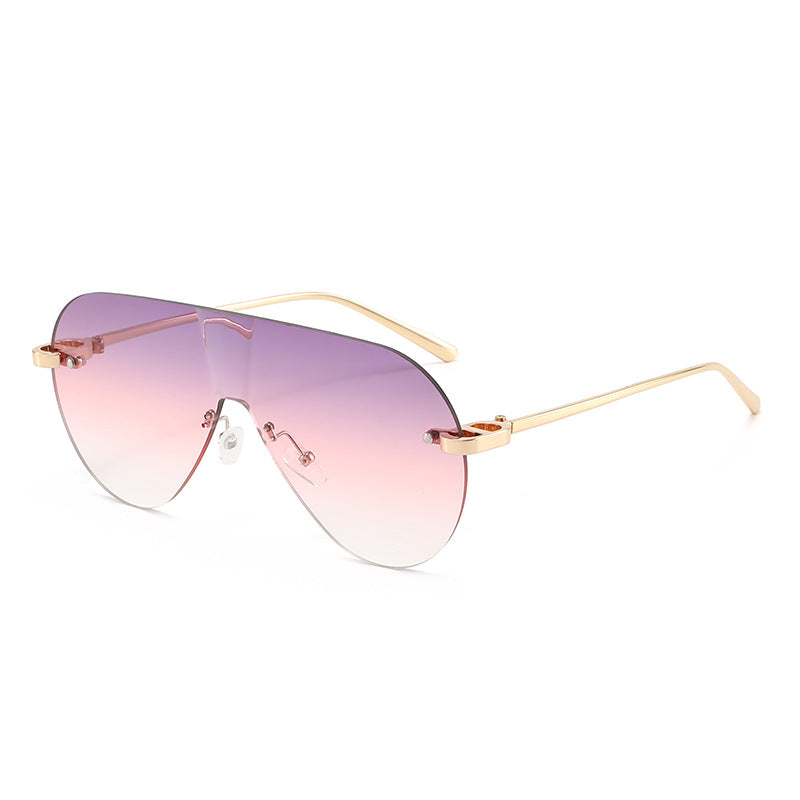 Damen Oversized Sonnenbrille im modernen Aviator-Stil Brehn