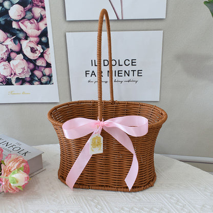 Elegante Handgefertigte Rattan Tragetasche Brehn
