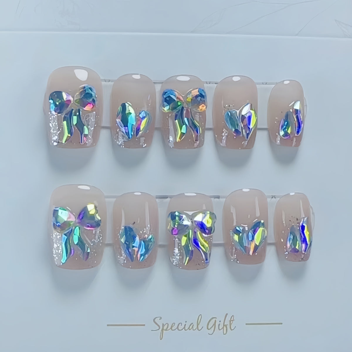 Künstlerisches Strass-Nagelkunst-Set Brehn