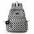 Schachbrettmuster Schulrucksack Brehn