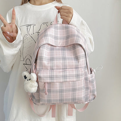 Stylische Karomuster-Rucksack Brehn