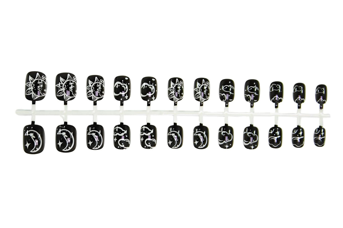 Kunstnagelset mit mystischen Tierdesigns Brehn