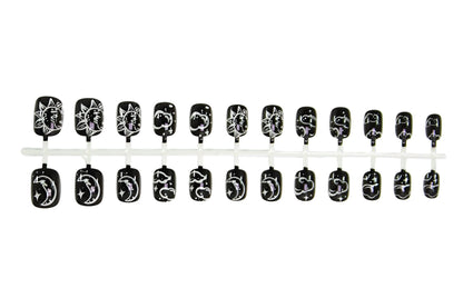 Kunstnagelset mit mystischen Tierdesigns Brehn