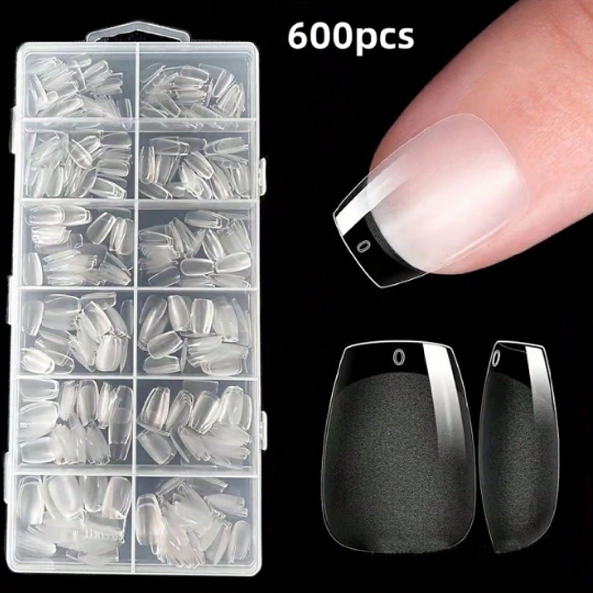 Clear Gel Nail Tip Set Brehn