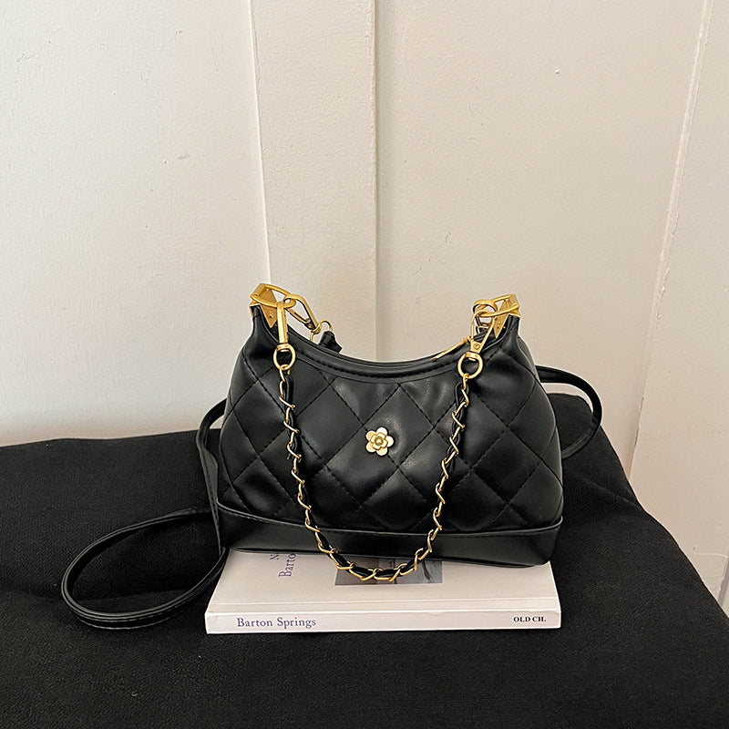 Elegante gesteppte Schultertasche