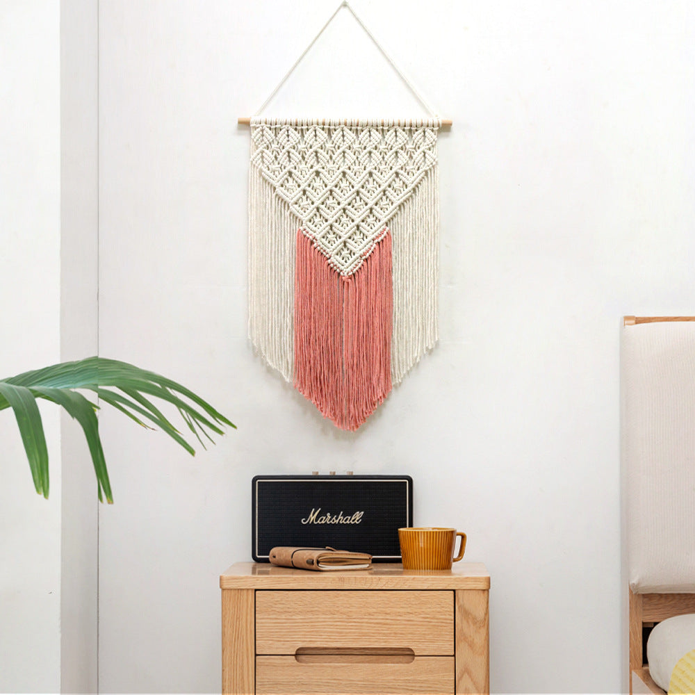 Macramé Wanddekoration mit kreativen Fransen