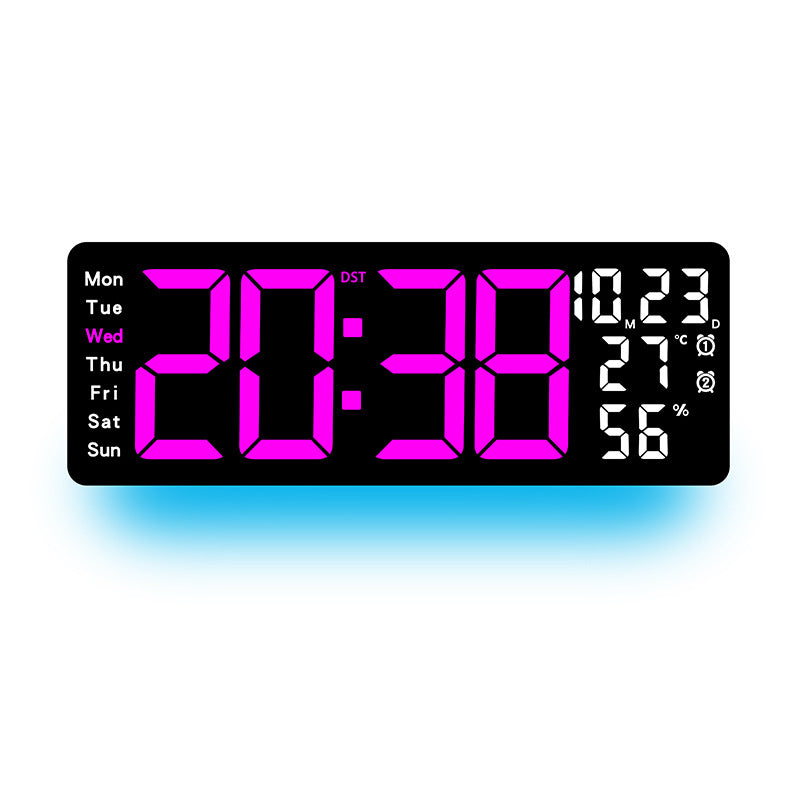 Digitaler Multifunktionswecker mit farbiger LED-Anzeige Brehn