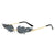 Damen extravagante Sonnenbrille im kreativen Flammendesign Brehn