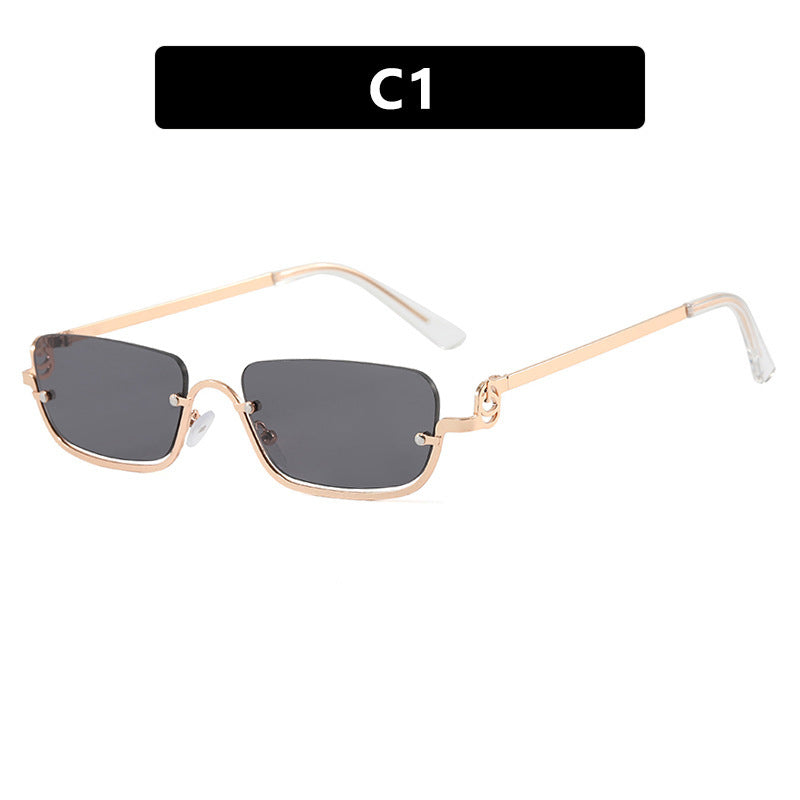 Damen quadratische Sonnenbrille mit elegantem Metallrahmen Brehn