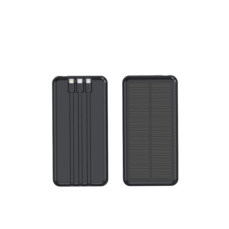 Solar Powerbank mit Integrierten Ladekabeln Brehn