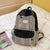 Vielseitiger Kariertes Muster Schulrucksack
