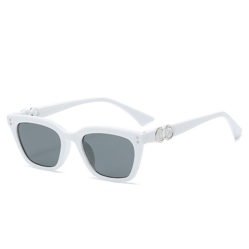 Damen Elegante und modische Sonnenbrille mit dekorativem Metallrahmen Brehn