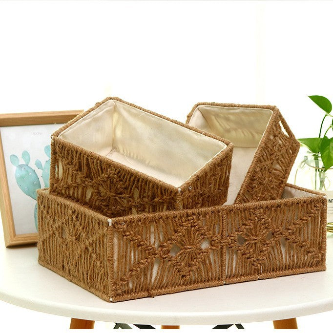 Artisan Makramee Aufbewahrungskörbe
