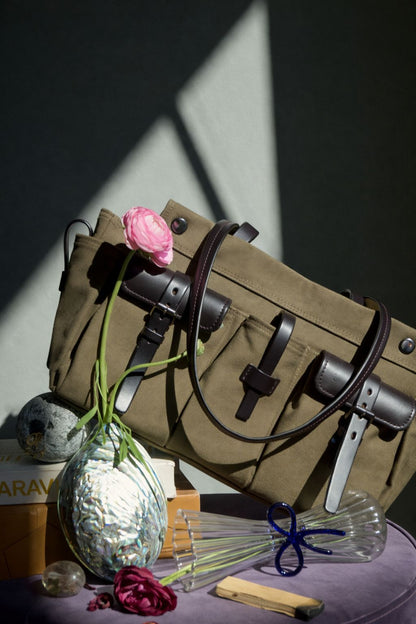 Multi-Taschen Canvas Tote Handtasche