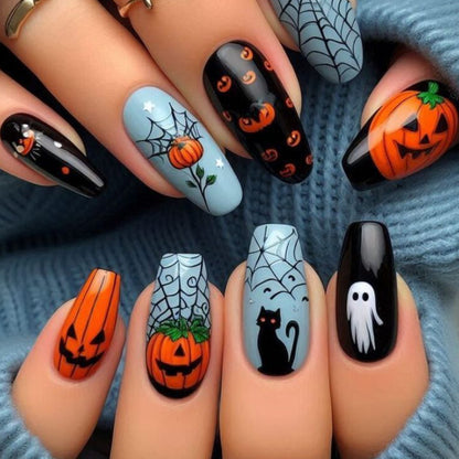 Halloween-Themen Nagelkunst Extensions Brehn