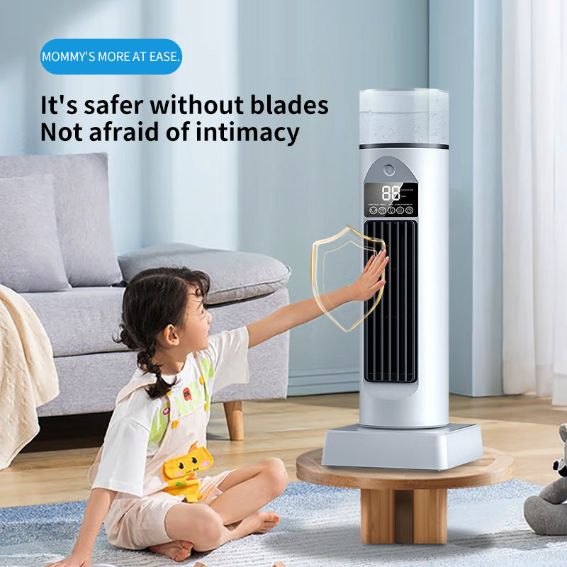 Kühlender oszillierender Turm-Befeuchterventilator mit LED-Display und Fernbedienung Brehn