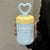 Damen praktische Trinkflasche mit Herzgriff Brehn