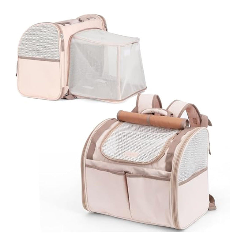 Haustier-Rucktasche mit Ergonomischem Tragesystem und Atmungsaktiven Netzeinsätzen Brehn
