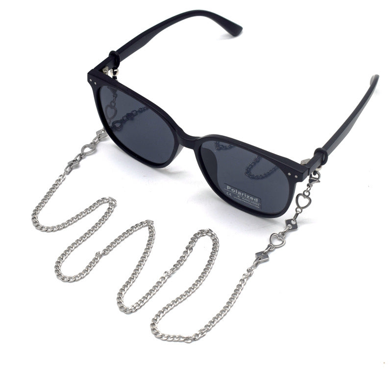 Stylische Metall-Link-Brillekette Brehn