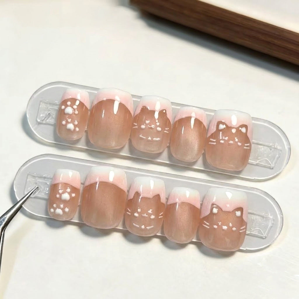 Künstlerisches Gel Nageldesign Brehn