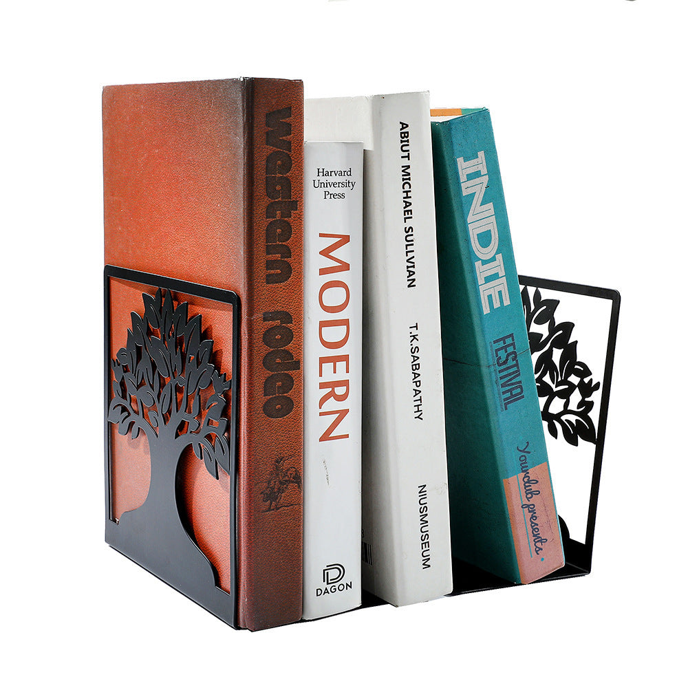 Dekorative Metallbaum-Design-Bücherstützen