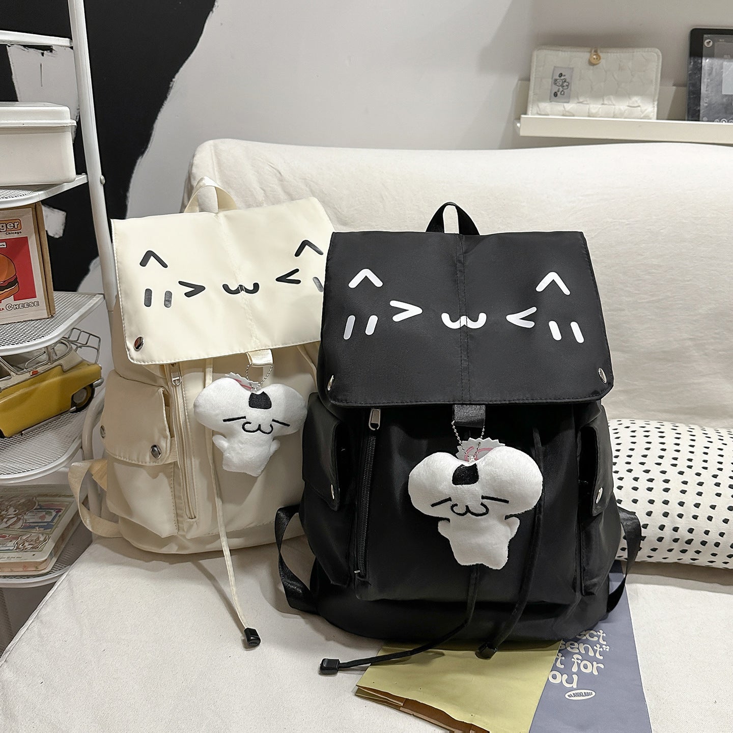 Rucksack mit Charmantem Tiermotiv und Vielseitigen Fächern Brehn