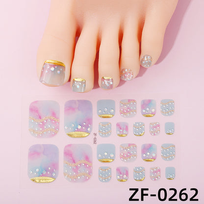 Gradient-Nagelkunst-Sticker
