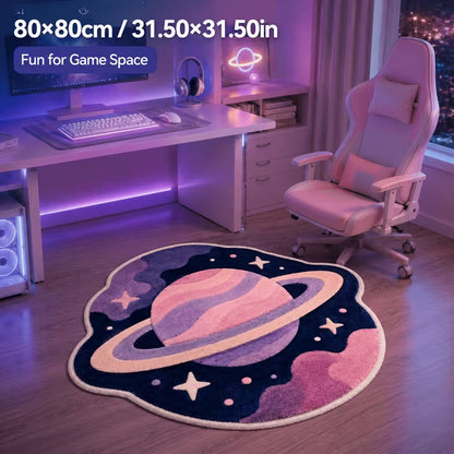 Planet-Themen Gaming-Bereichsteppich