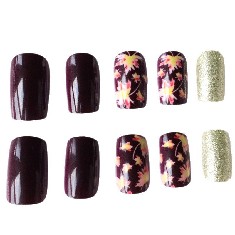 Dekorative herbstliche Acryl-Nagelverzierungen Brehn