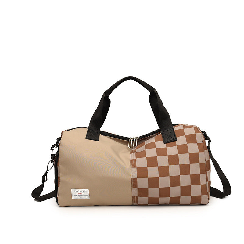 Karierter Muster langlebige Reise-Duffel