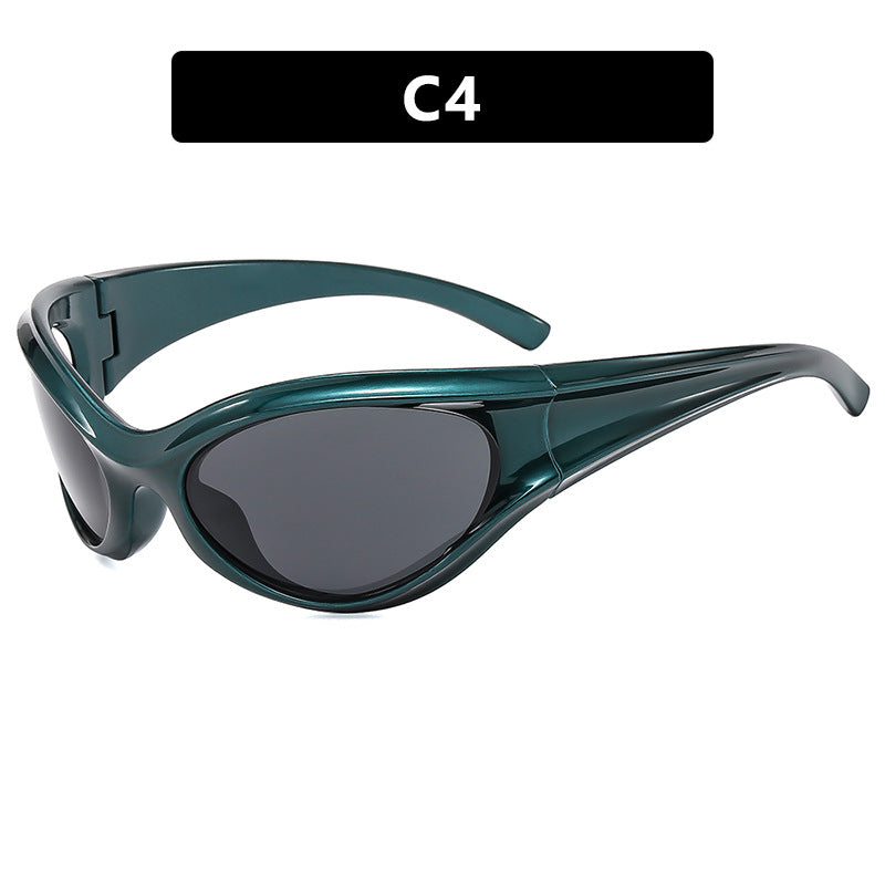 Damen sportliche Sonnenbrille mit aerodynamischem Design Brehn