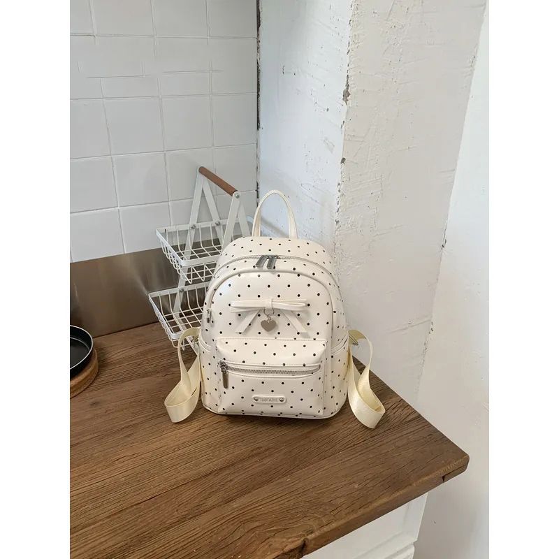 Polka-Dot Dekorativer Mini-Rucksack Brehn
