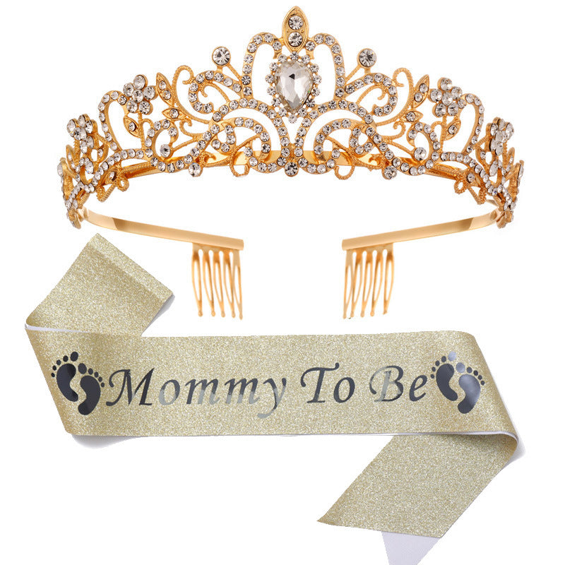 Damen Hochzeits-Tiara mit personalisiertem Band Brehn