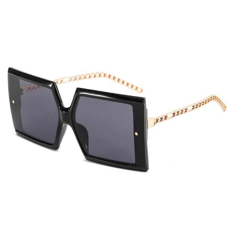 Damen elegante oversized Sonnenbrille mit quadratischem Rahmen Brehn