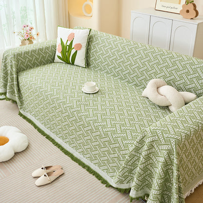 Strukturierte gewebte Sofa-Wurfdecke