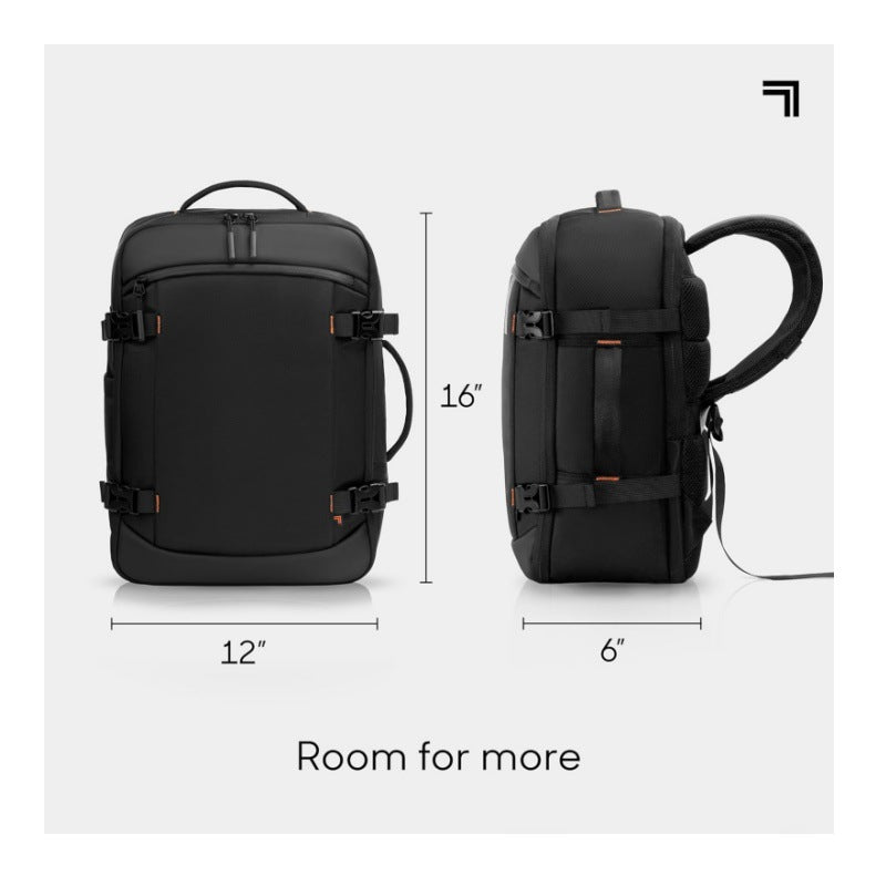 Multifunktionaler Rucksack mit Ergonomischem Design und Mehreren Staufächern Brehn