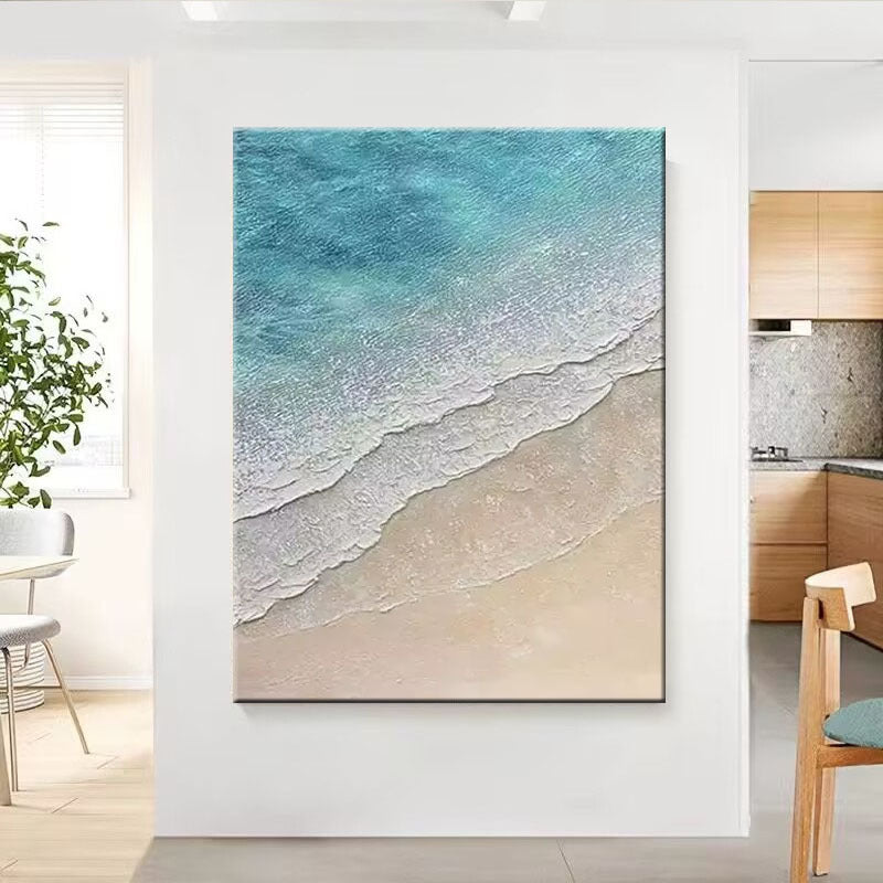Abstrakte Meereslandschaft Leinwand Kunst