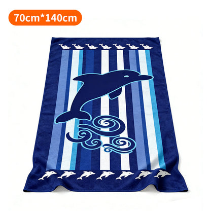 Strandtuch mit maritimem Ankerdesign Brehn