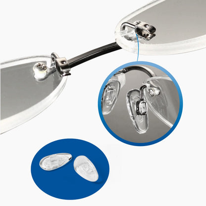 Transparente optische Rahmen Nasenpolster Brehn