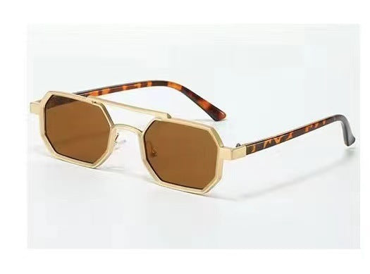 Damen geometrische Sonnenbrille mit einzigartigem Design Brehn