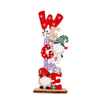 Weihnachtsdekorationsfigur im niedlichen Gnome-Design Brehn