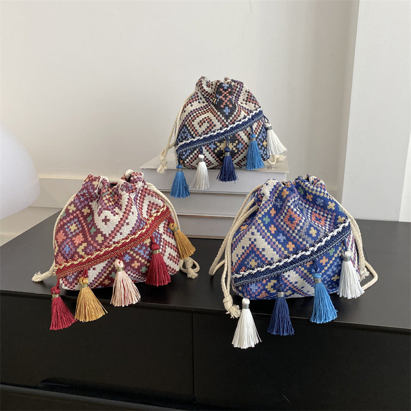 Bohemian Kordelzug Tote Bag
