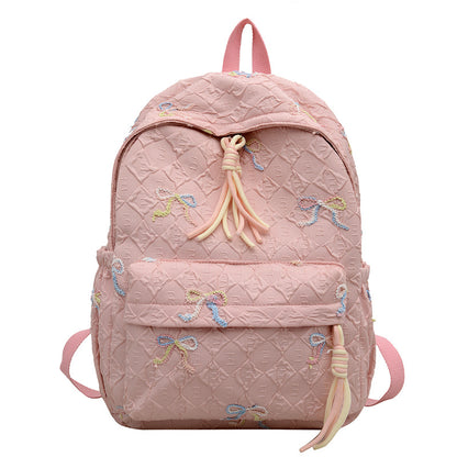 Kreativer Rucksack mit Schleifenmuster Brehn